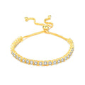 Bracelet Adjustable Tennis Bracelet with Moissanite Stones in 925 Sterling Silver