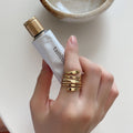 Fashion Line Cross 925 Sterling Silver Adjustable Ring