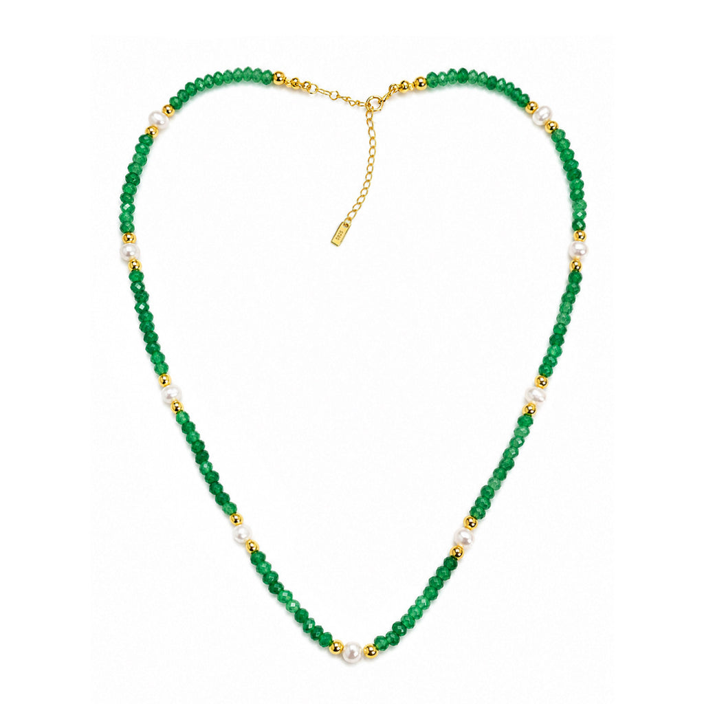 Freshwater Pearl Beaded 18k Gold Plating Women Hypoallergenic Fine Jewellery Holiday Gift 925 Sterling Silver Necklace