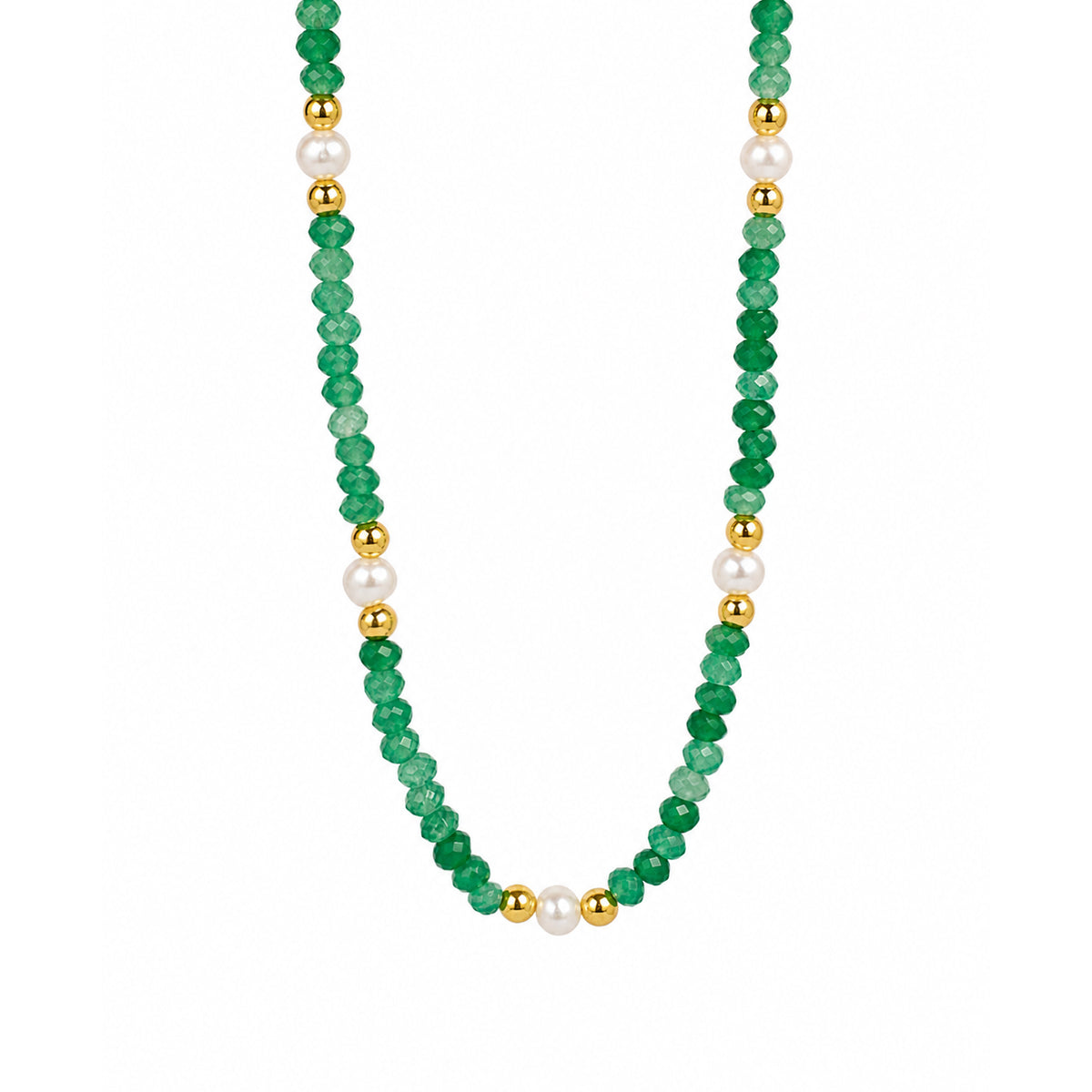 Freshwater Pearl Beaded 18k Gold Plating Women Hypoallergenic Fine Jewellery Holiday Gift 925 Sterling Silver Necklace